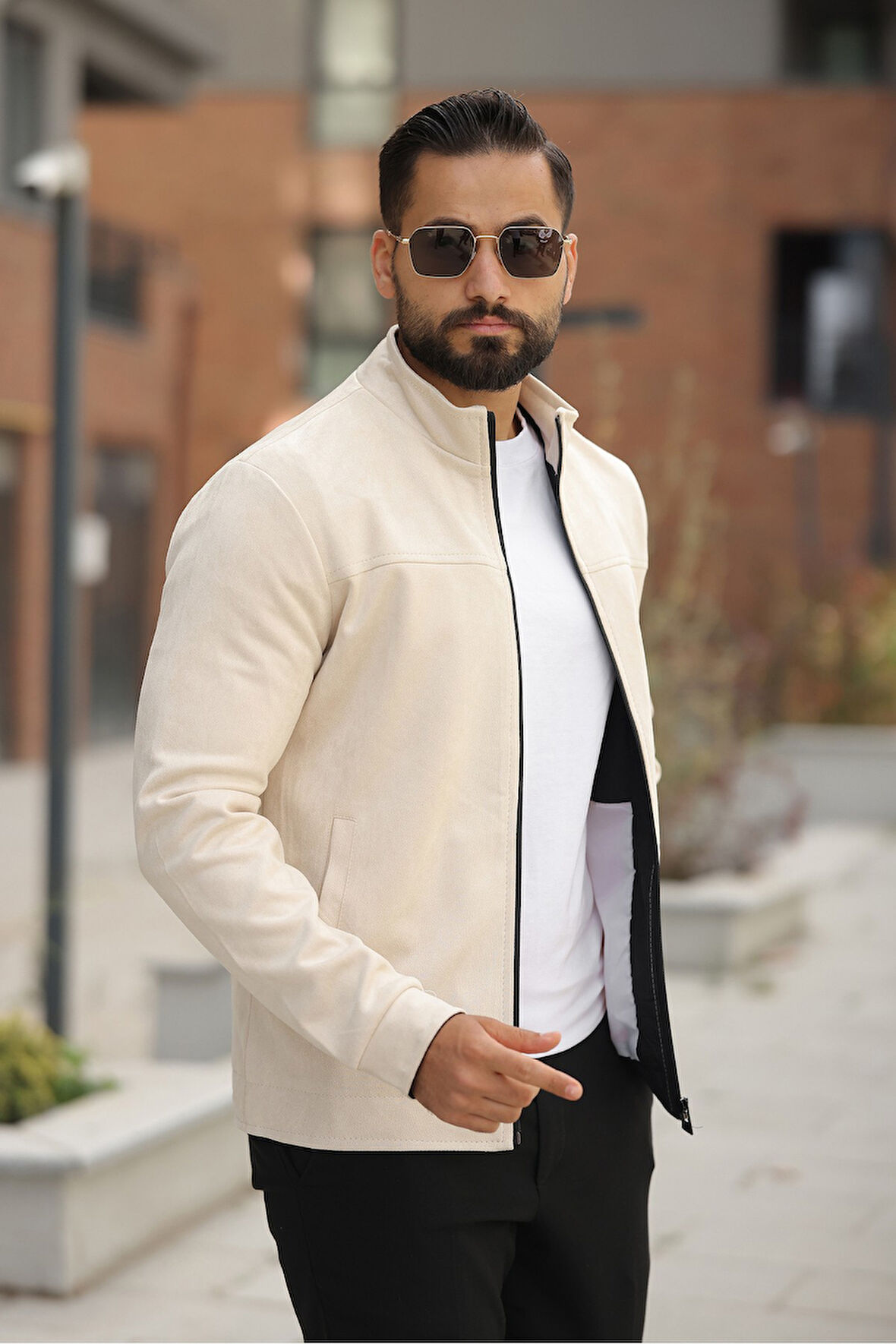 Basic Baharlık Süet Ceket - Sade ve Şık Stil