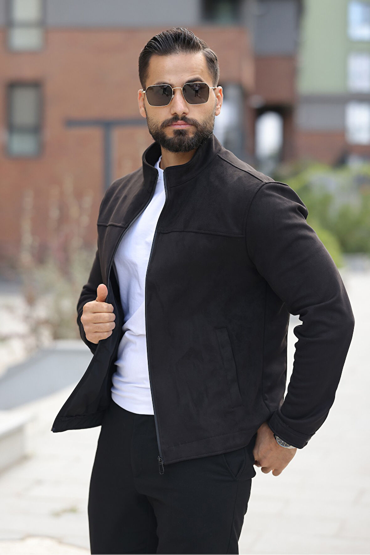 Basic Baharlık Süet Ceket - Sade ve Şık Stil