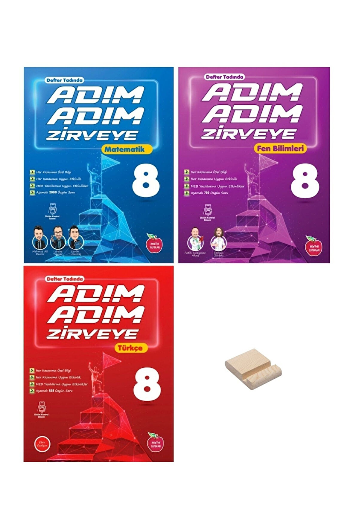 LGS 8. Sınıf Adım Adım Matematik Fen ve Türkçe Konu Anlatımlı 3lü Set