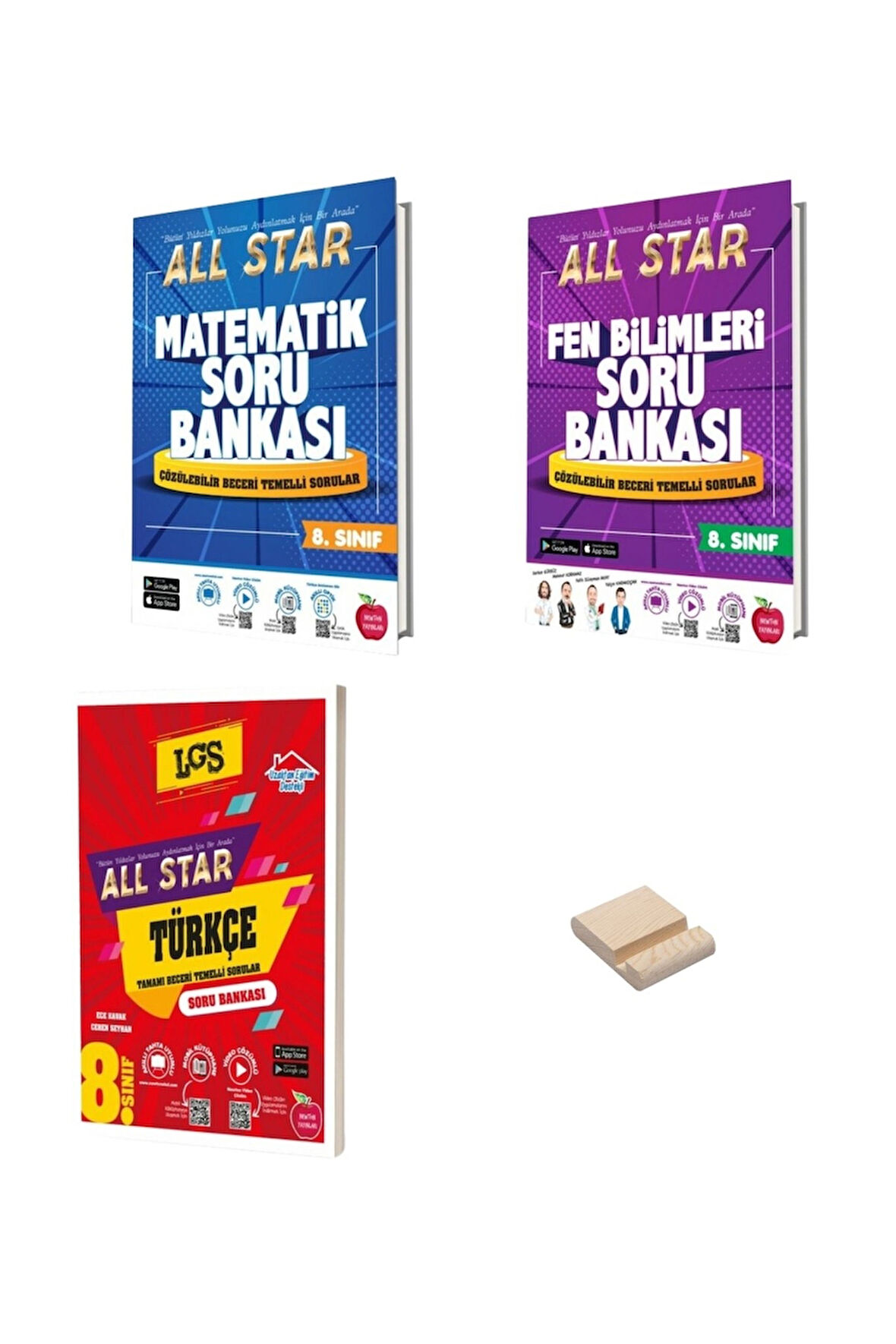 LGS 8. Sınıf All Star Matematik Fen Bilimleri ve Türkçe Soru Bankası 3lü Set