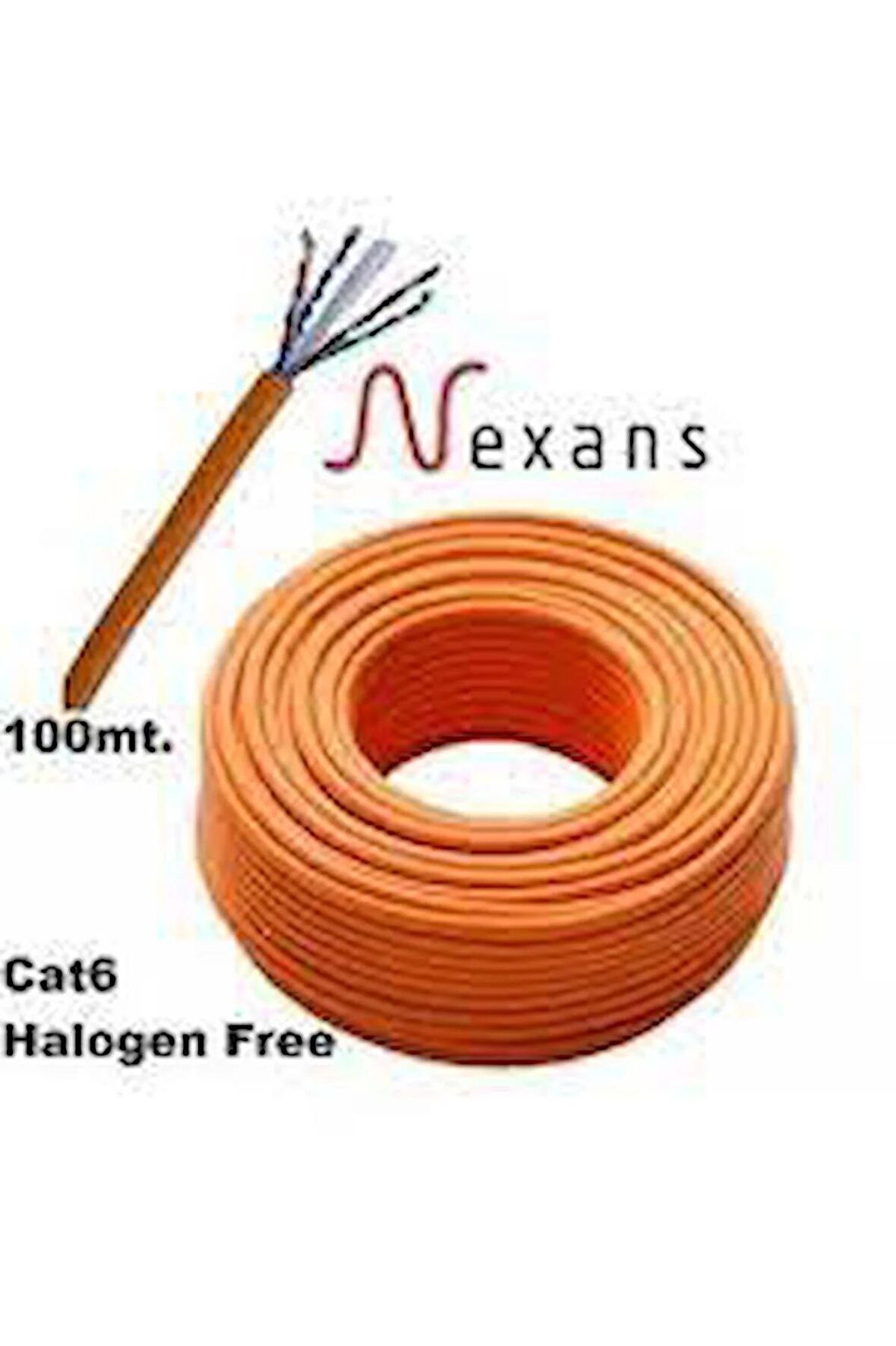 NexansHalogenfree Lszh Cat6 23 Awg Network Kablosu %100 Bakır 100 Metre