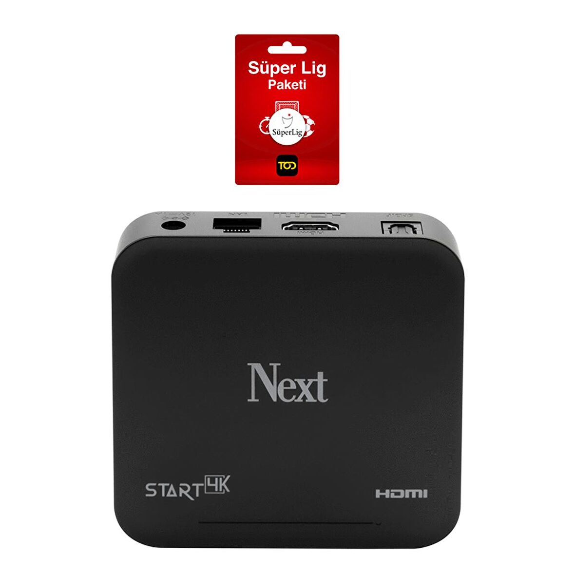 Next Start 4K Ultra HD Android TV Box - 3 Aylık TOD Süper Lig Paketi