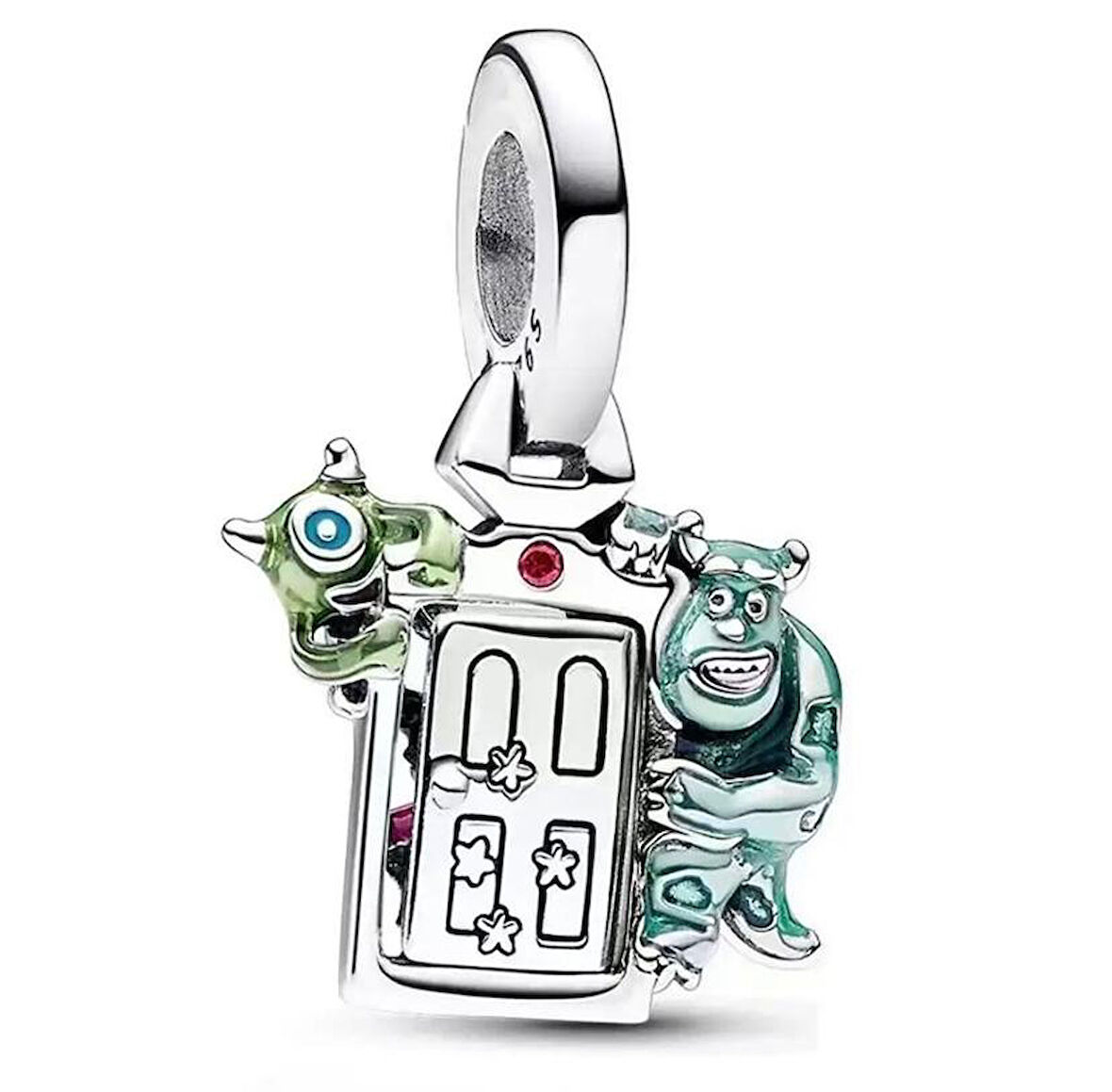 Gümüş s925 Damgalı Disney Pixar Sevimli Canavarlar Kapı Sallantılı Charm