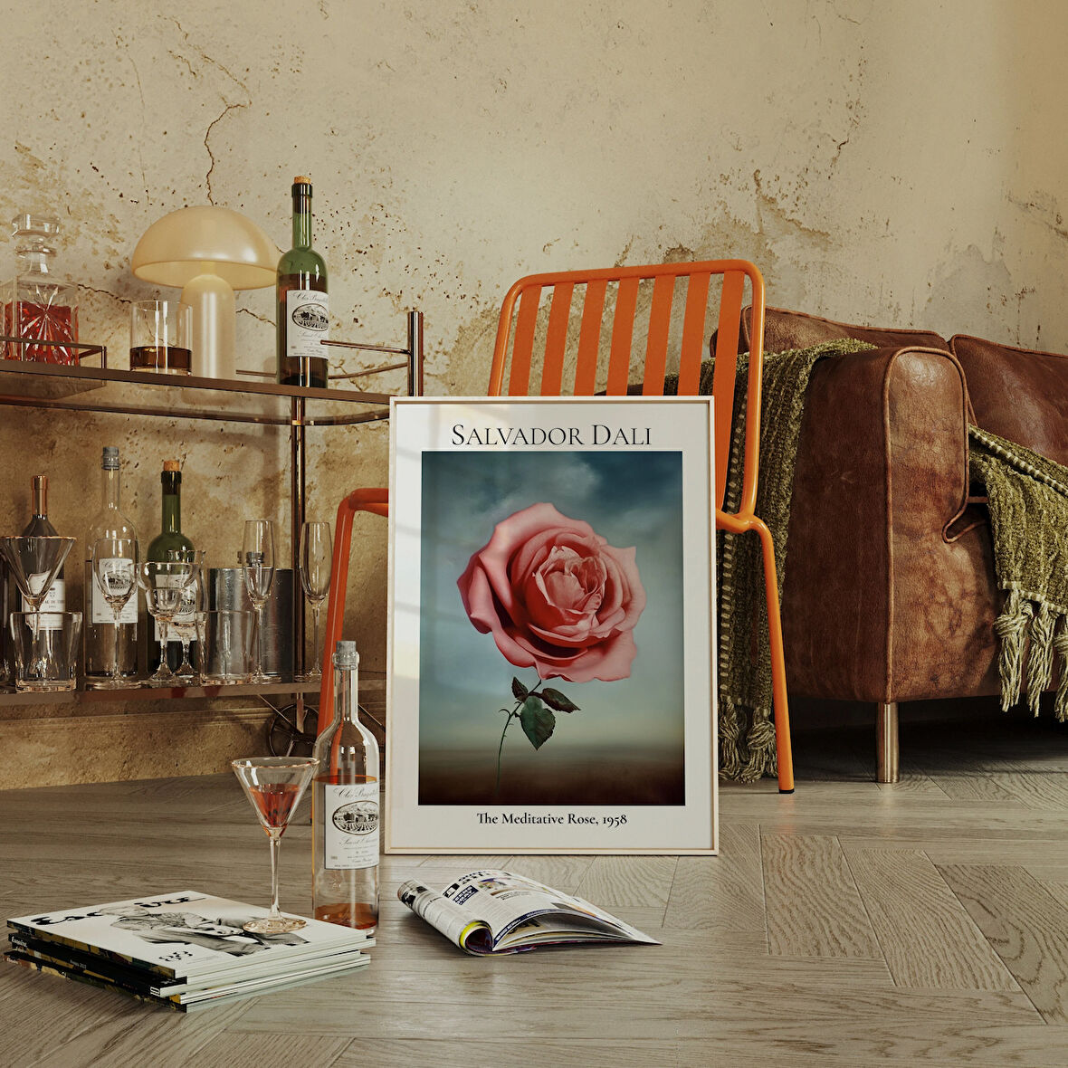 Salvador Dali, Gerçeküstü Gül Poster, Salvador Dali, Bağımsız Oda Dekoru, Salvador Dali Tuvali