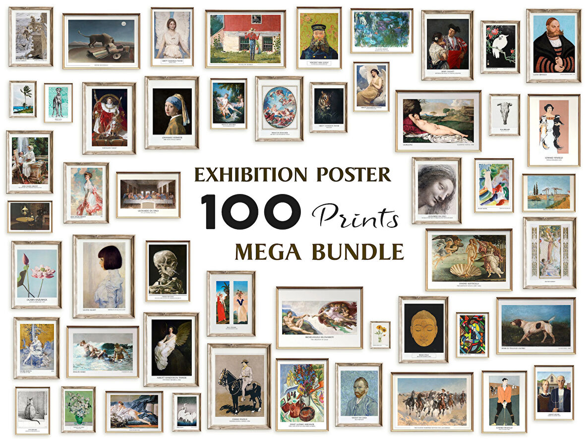 100 Sergi Posteri Mega Seti, Baskılar, 100 MEGA PAKET SETİ