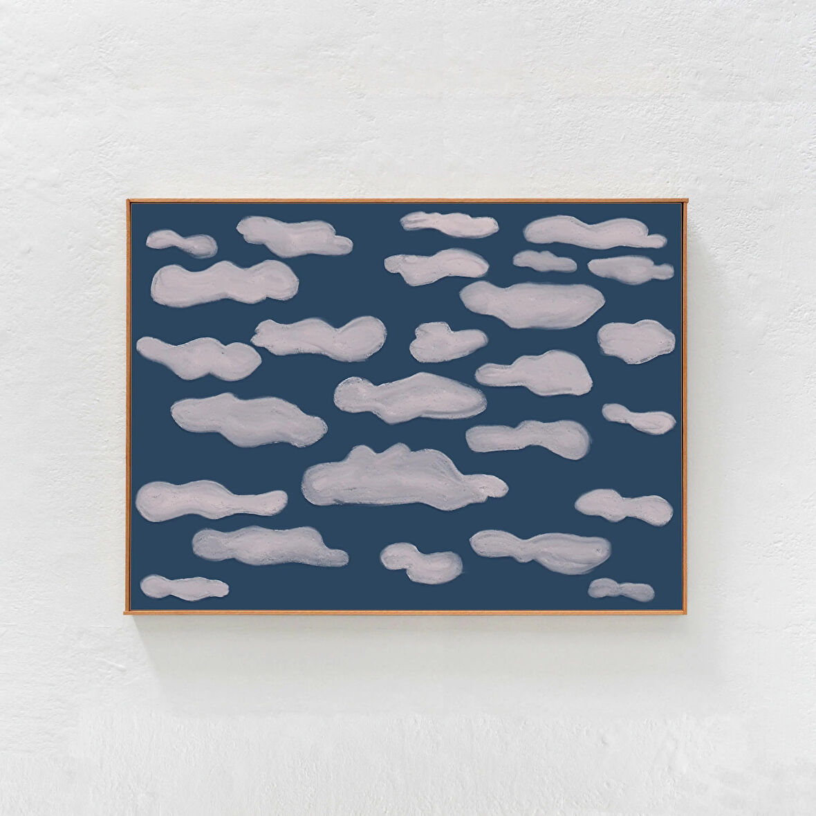 Mavi Gökyüzündeki Bulutlar, Oturma Odası veya Yatak Odası Dekoru için Poster