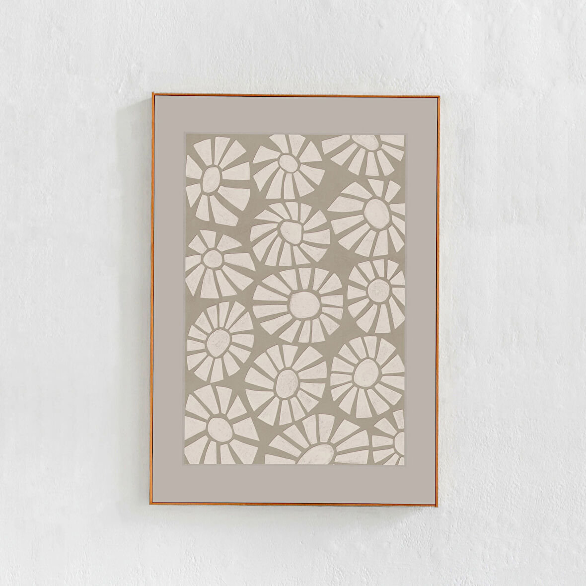 İskandinav Ev Dekorasyonu: Soyut, çiçek sanatı