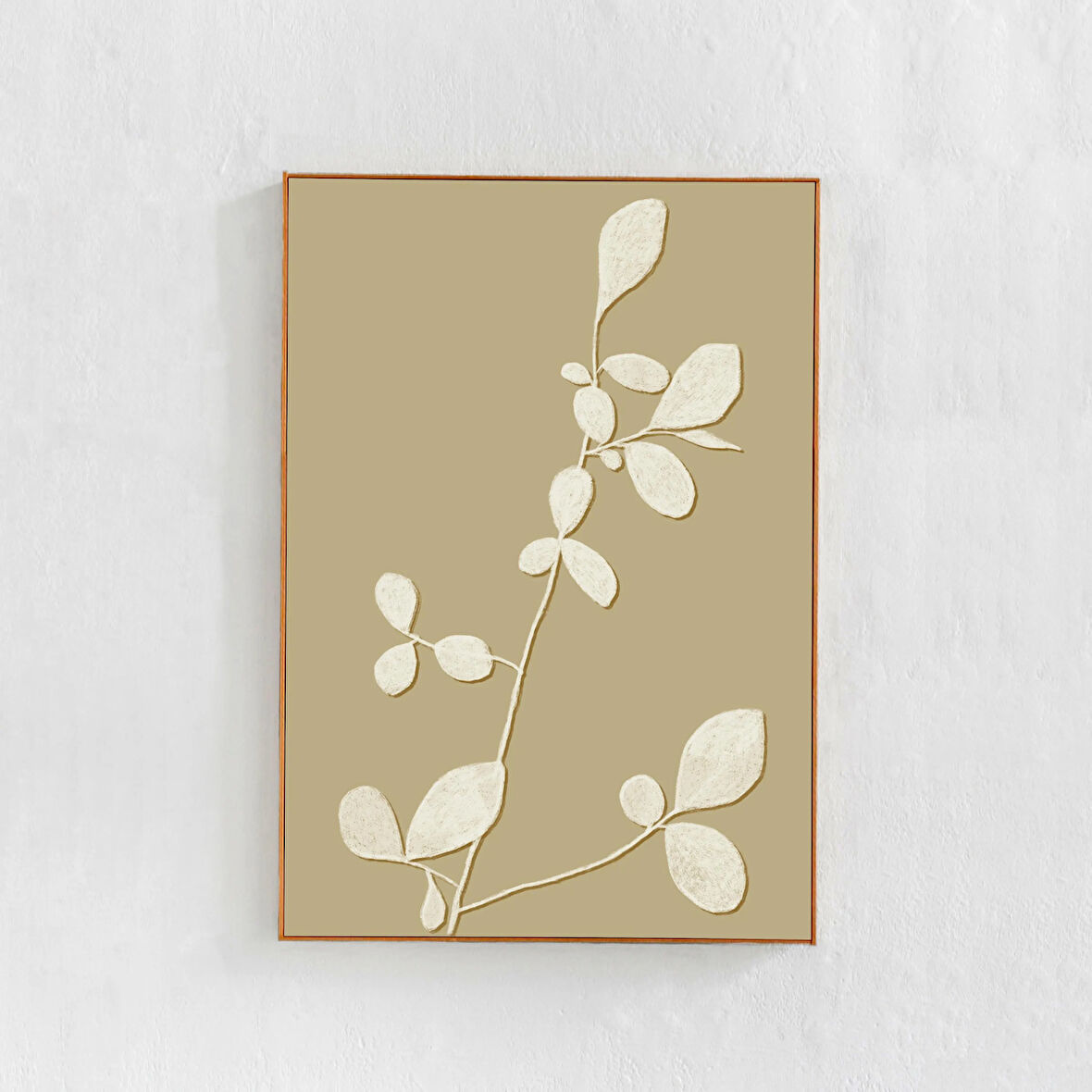 Soyut Bitki Sanatı Minimalist, İskandinav Japon Çağdaş Poster