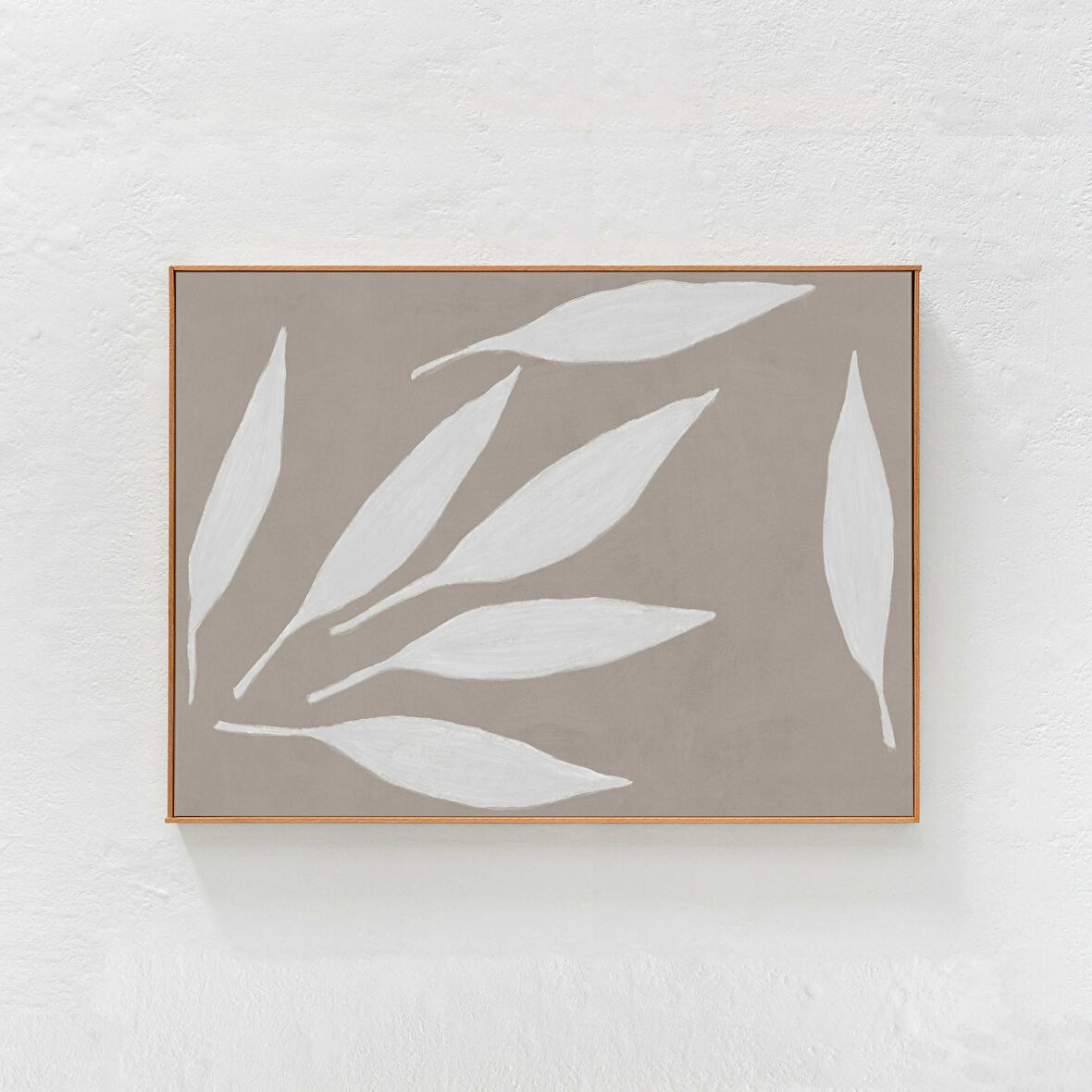 Scandi Ev Dekorasyonu: Yatay sanat, Bej Soyut