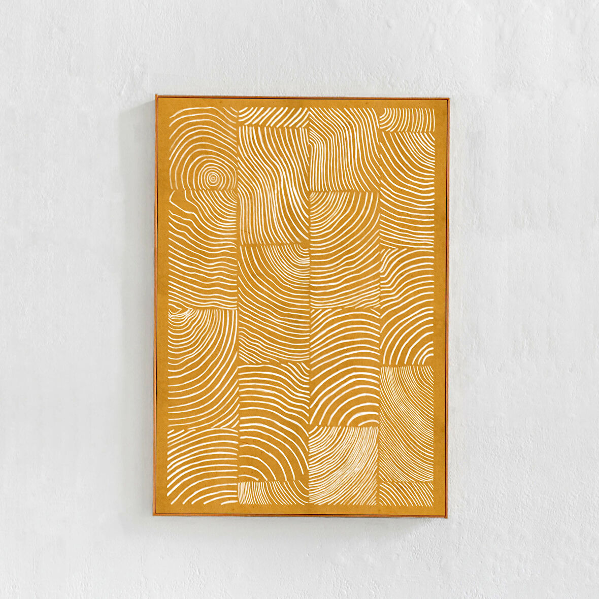 Sarı sanat: Soyut sanat, poster. Hardal sarısı sanat, bohem