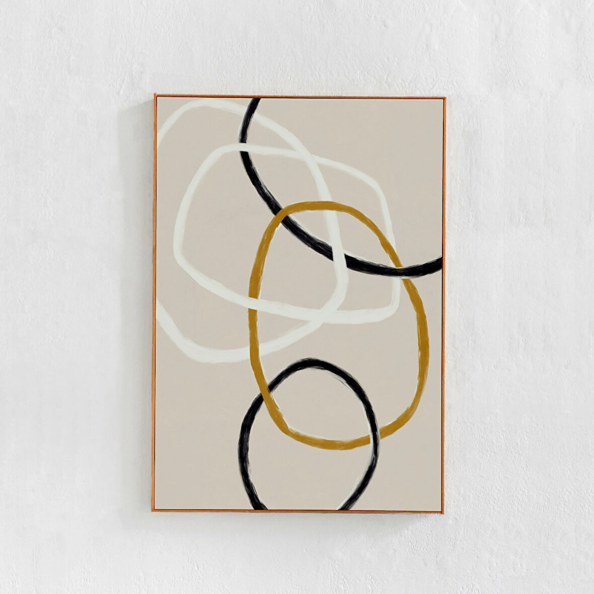 Soyut Sanat: Nötr tonlarda dekor, Minimal Çizgi Sanatı