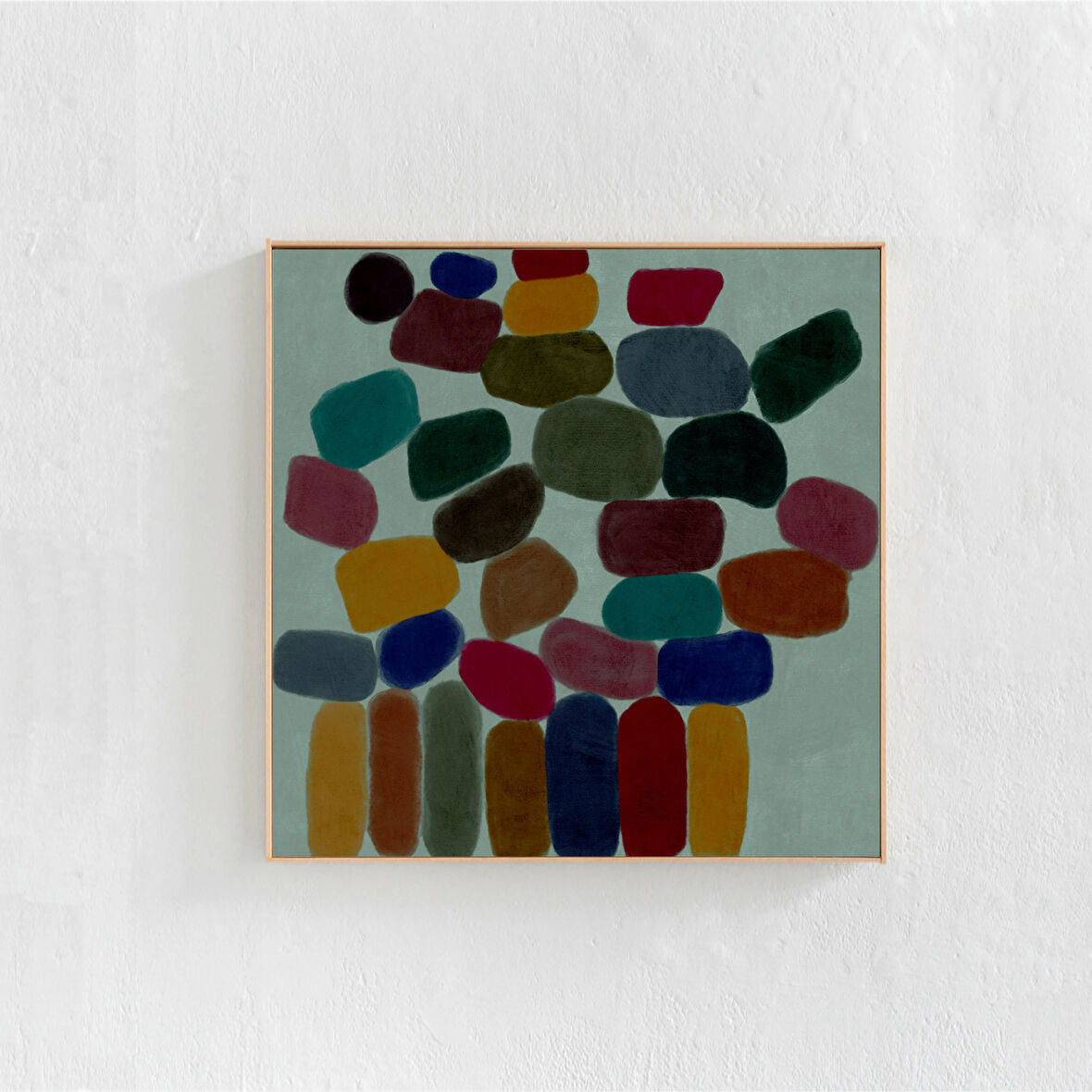 Sanat, Soyut Resim Sanatı, Yeşim yeşili, turuncu