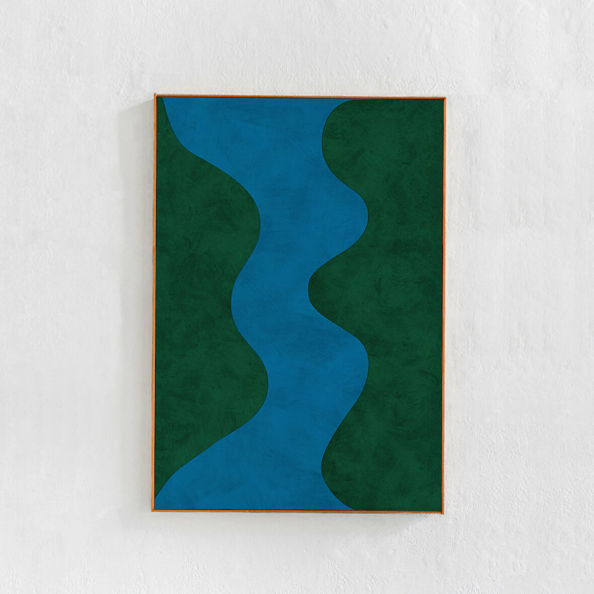 Mavi ve Yeşil Duvar Sanatı, Soyut