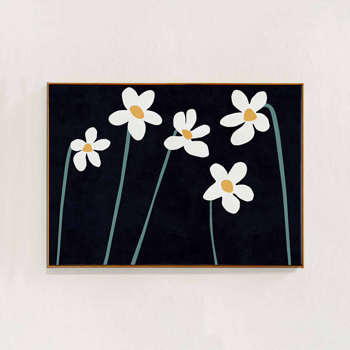 Bahar Çiçekleri Sanatı: Modern İskandinav Bohem Yatak Odası, Ev Dekorasyonu. Çiçekli