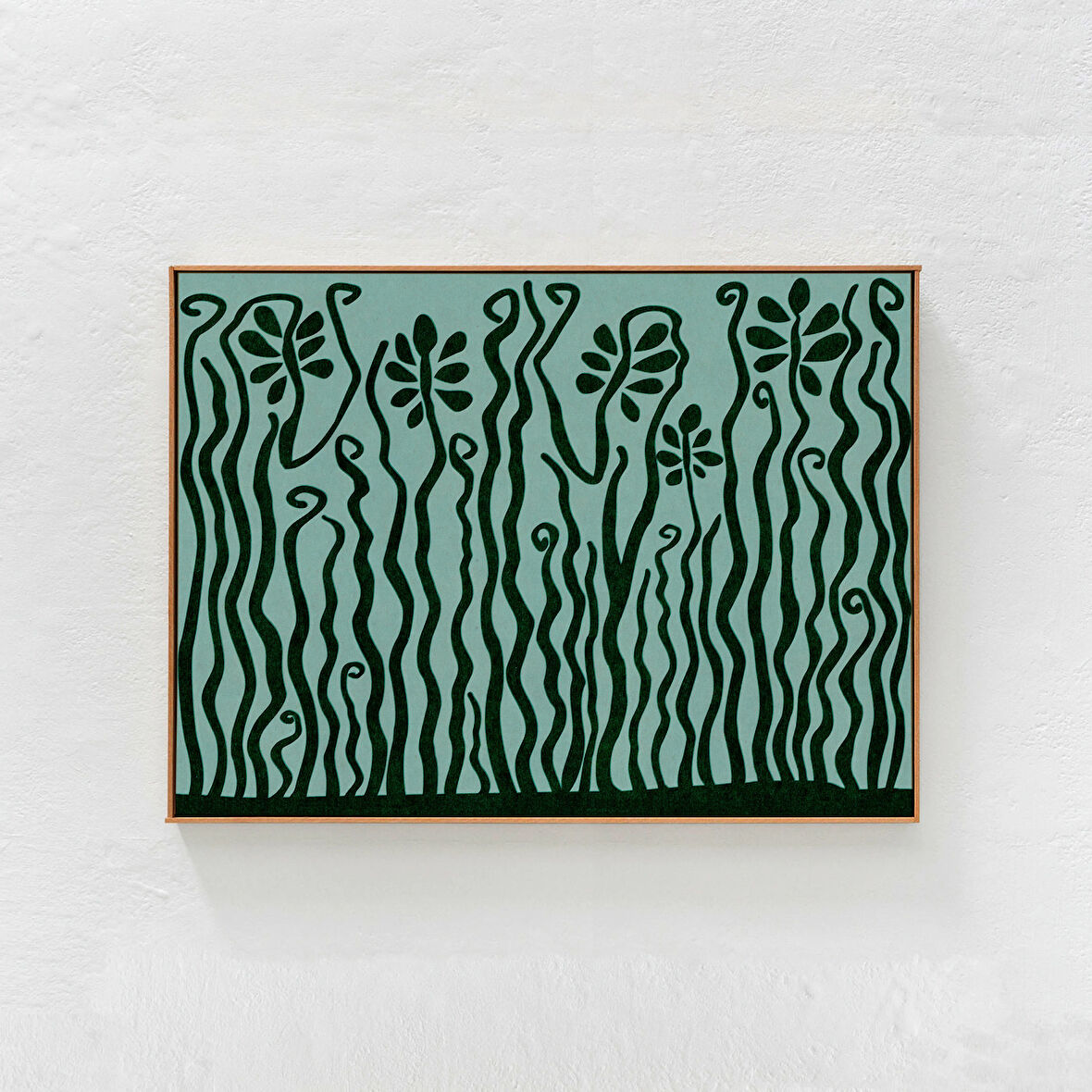 Yeşil Bohem Duvar Sanatı, Modern Bohem Dekoru. Yatay İndirilebilir Sanat, Eklektik