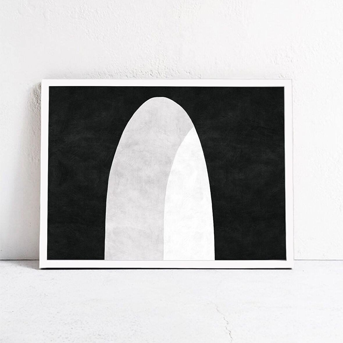 Siyah Beyaz SANAT Kemer Poster İskandinav Duvar Sanatı Modern Sanat a1