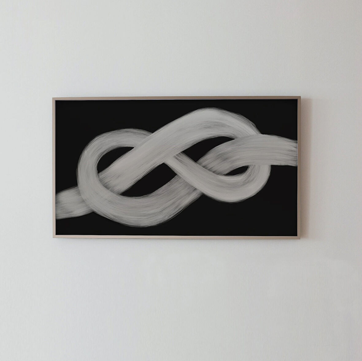 Samsung Frame TV Sanatı - Soyut Çizgi, Düğüm sanatı. Samsung Frame TV için