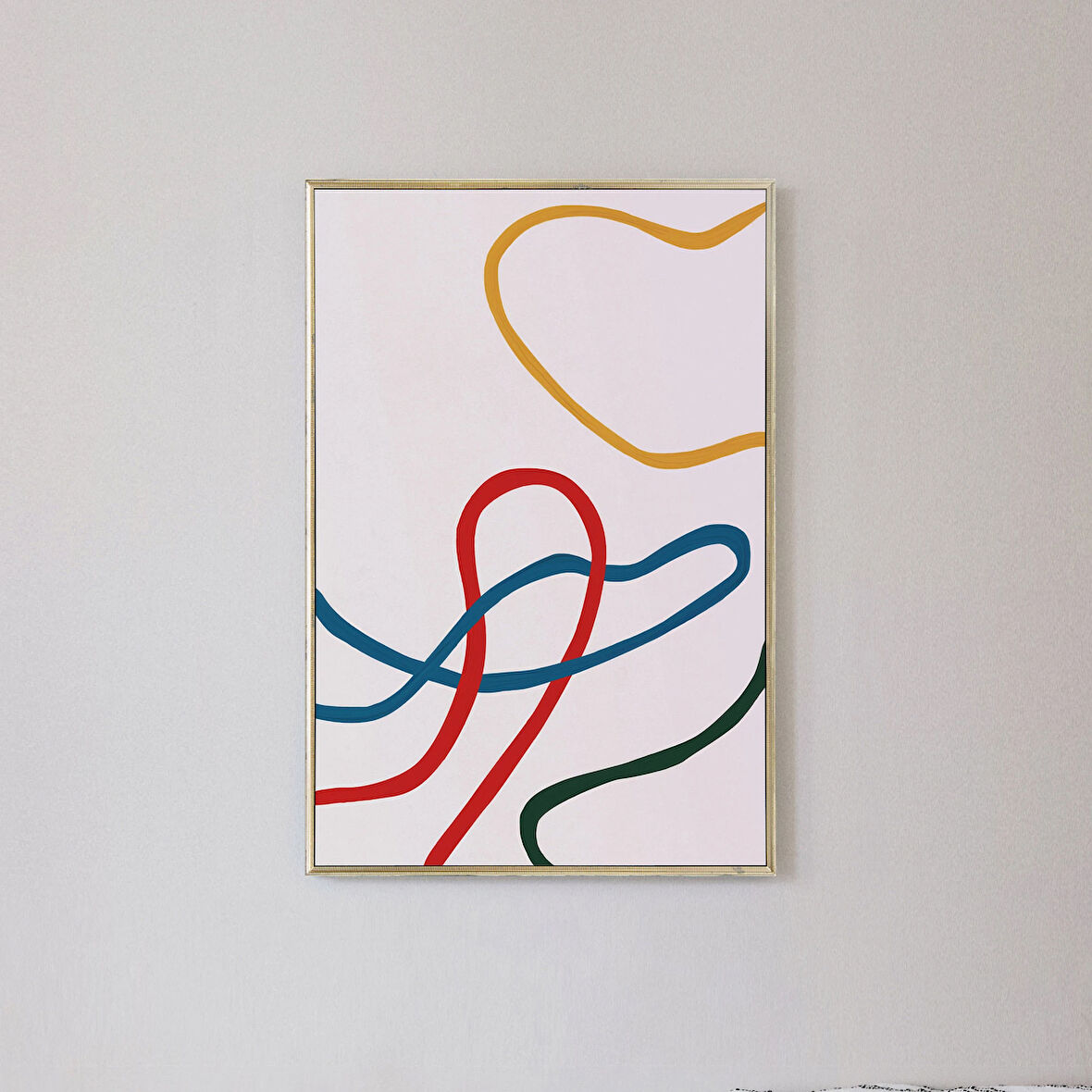 Büyük Sanat Soyut Çizgiler Sanatı, Modern Duvar Dekoru