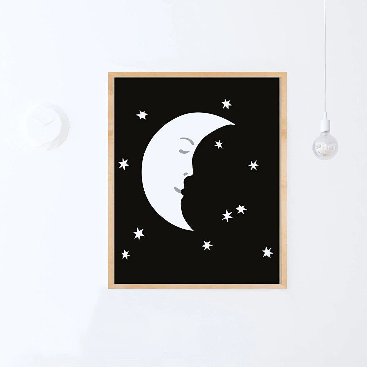 Çocuk Odası Sanatı, Çocuk Odası Ay Posteri, Ay Sanatı