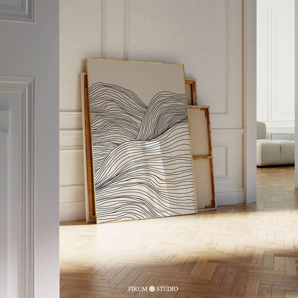 Minimalist Çizgiler Sanatı, Nötr Bej, Bej Sanatı
