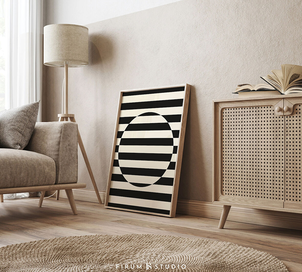 Siyah Beyaz Bauhaus Poster, Sanat, Orta Yüzyıl Modern