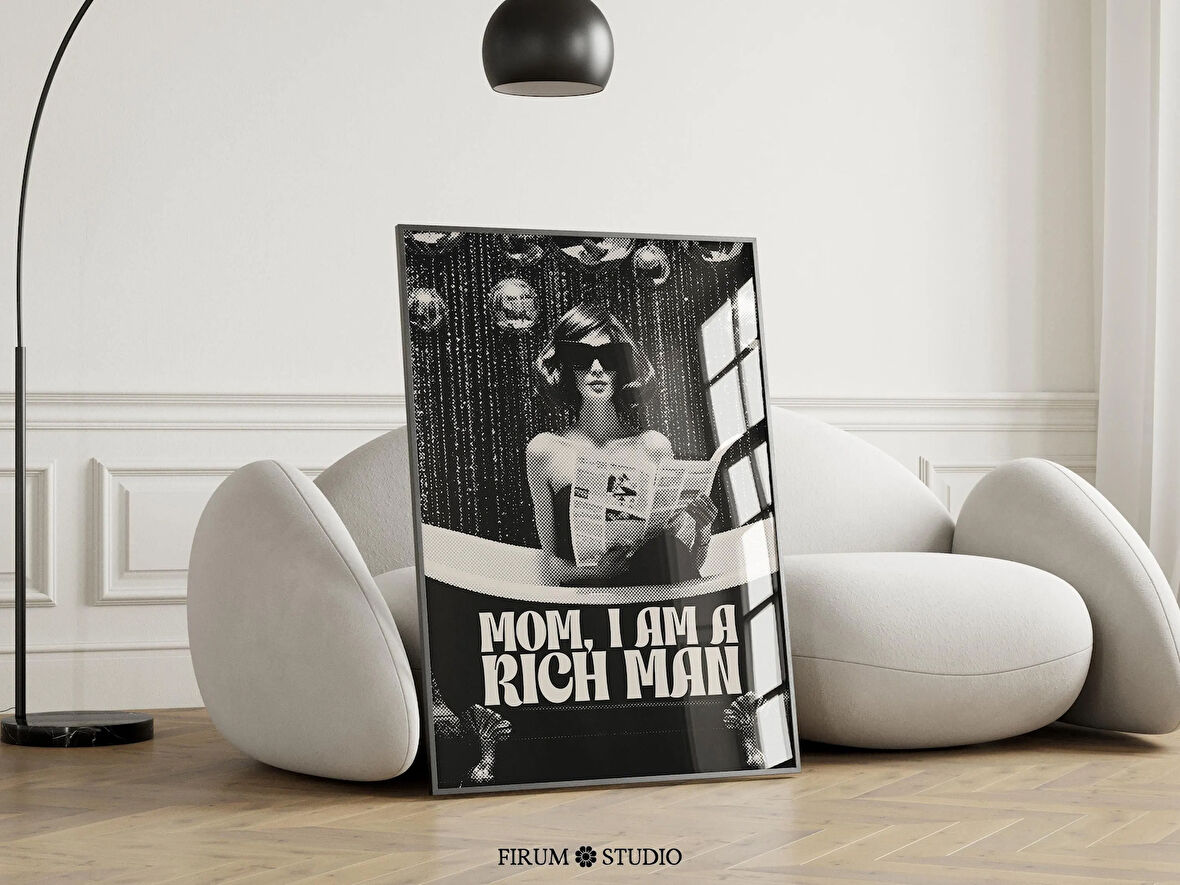 Anne Ben Zengin Bir Adamım Duvar Sanatı, Kadınların Güçlenmesi Trend Sanatı