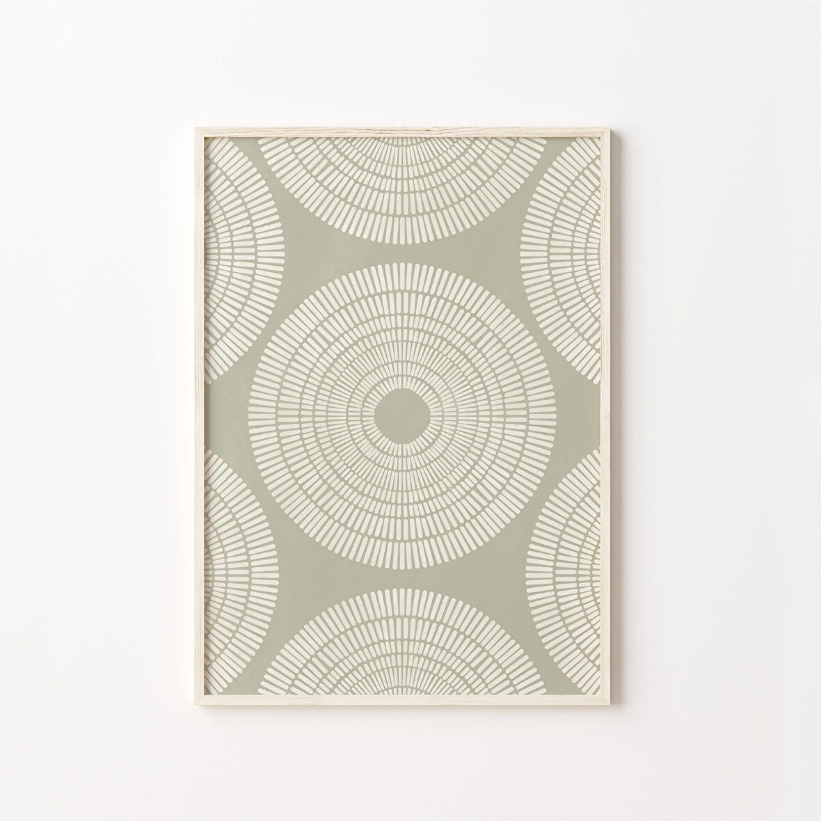 Adaçayı Yeşili Soyut, Çizgi Sanatı, Sanat, Adaçayı Yeşili Duvar Sanatı, Daireler