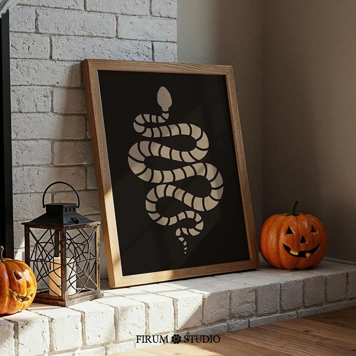 Nötr Yılan Cadılar Bayramı Sanatı, Ürkütücü Daire Dekoru