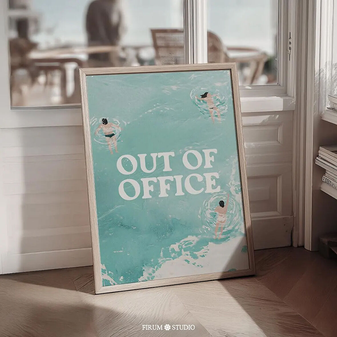 Ofis Dışında Havuz Yüzücüleri Sanatı, Yaz Tatili Posteri