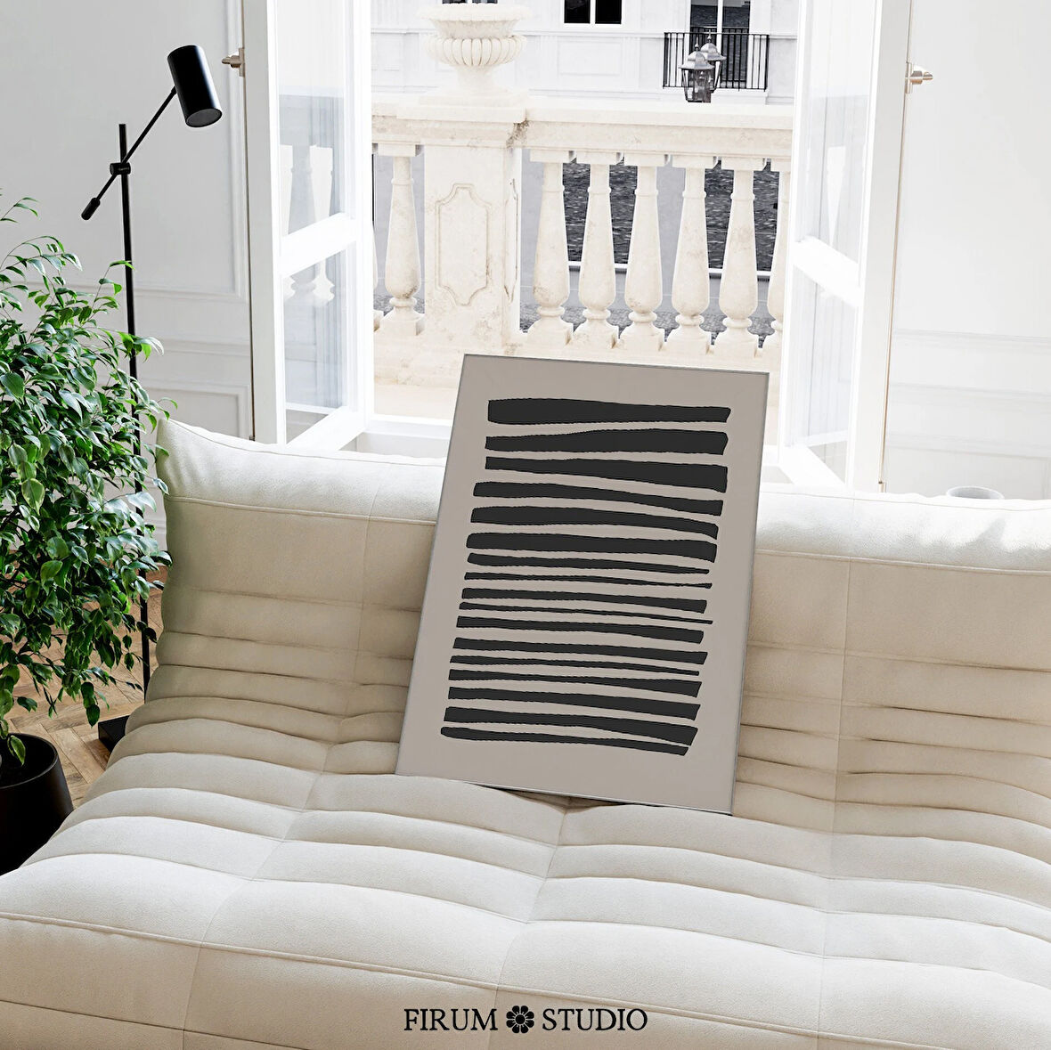 Modern Çizgiler Sanatı, Nötr Minimal Duvar Sanatı