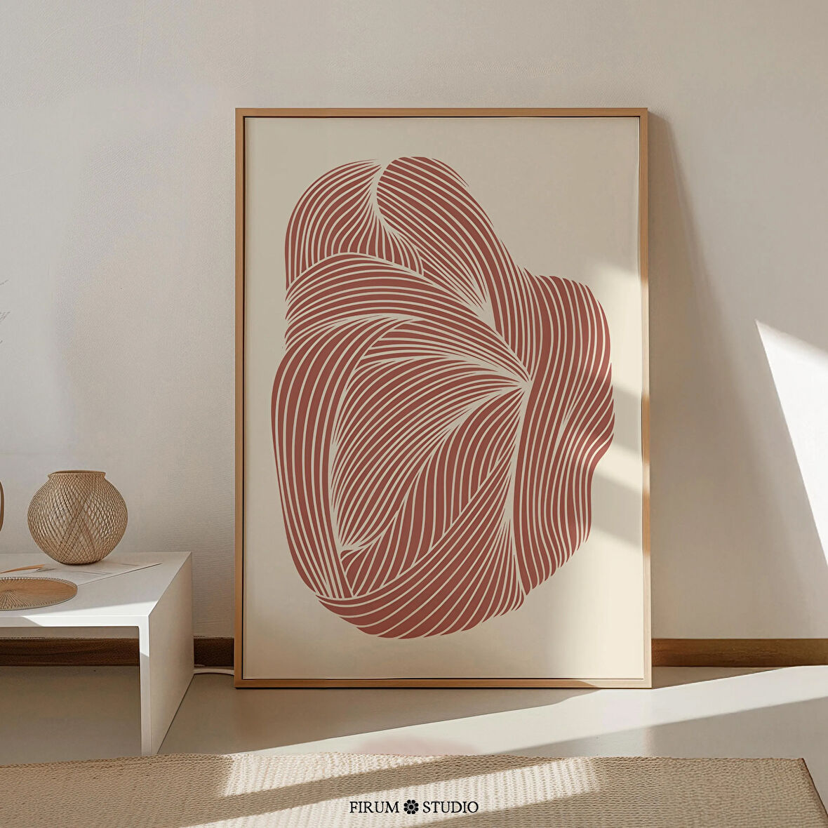 Soyut Akan Kırmızı Çizgiler, Modern Japon Minimalist Sanatı