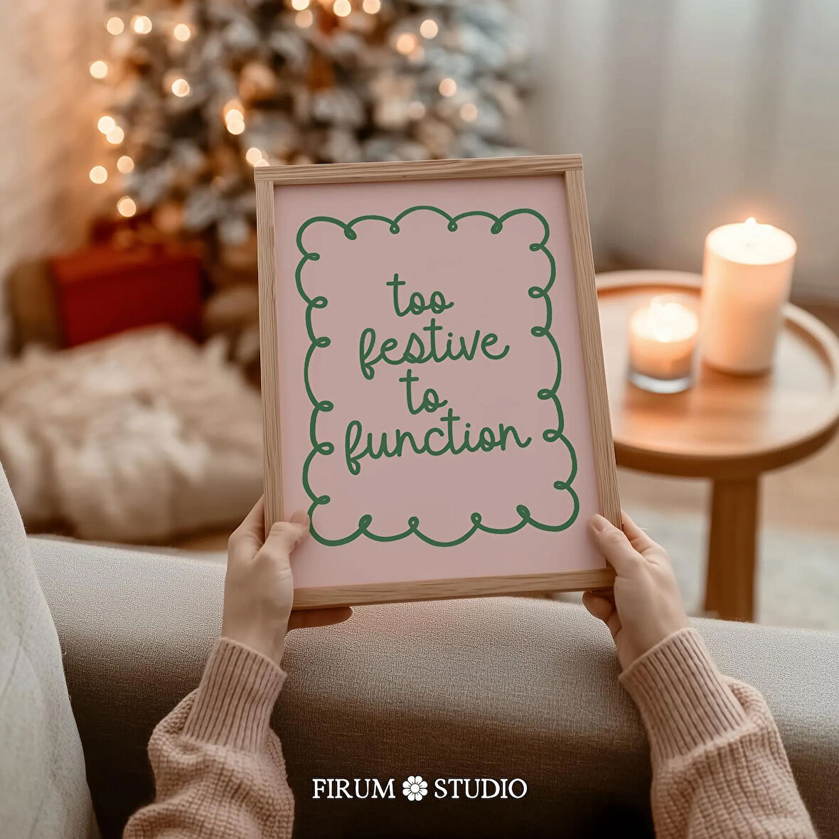 Çok Şenlikli, İşlevsel Olmayan Komik Noel Duvar Sanatı