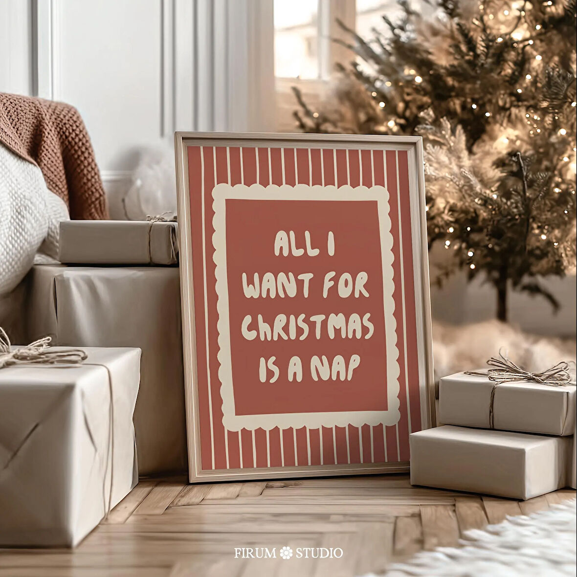 Noel'de Tek İstediğim Bir Uyku Komik Tatil Sözü Sanatı