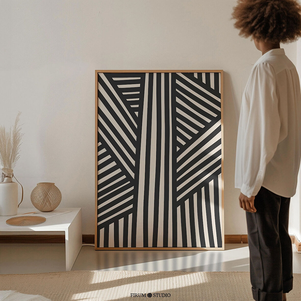 Minimal Çizgili Sanat