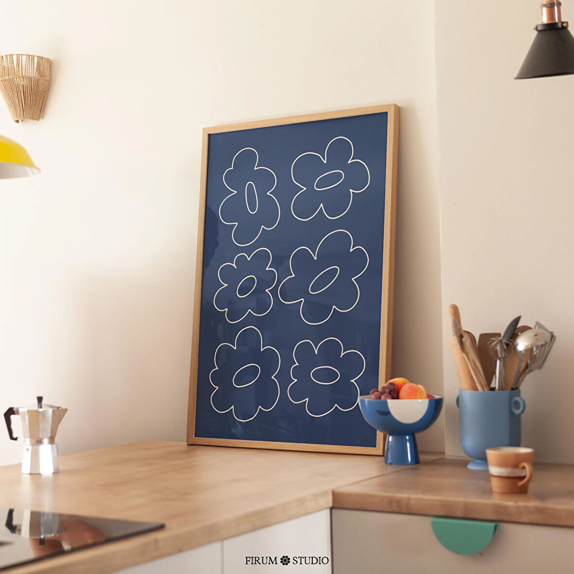 Tuhaf Çiçek Desenli Sanat