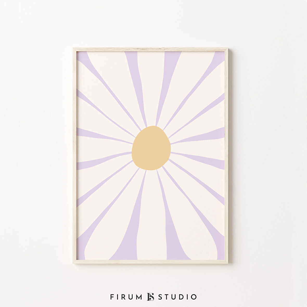 Papatya Duvar Sanatı, Bohem Sanatı, Leylak Duvar Sanatı, Pastel Oda Dekoru, Danimarka Pastel Dekoru