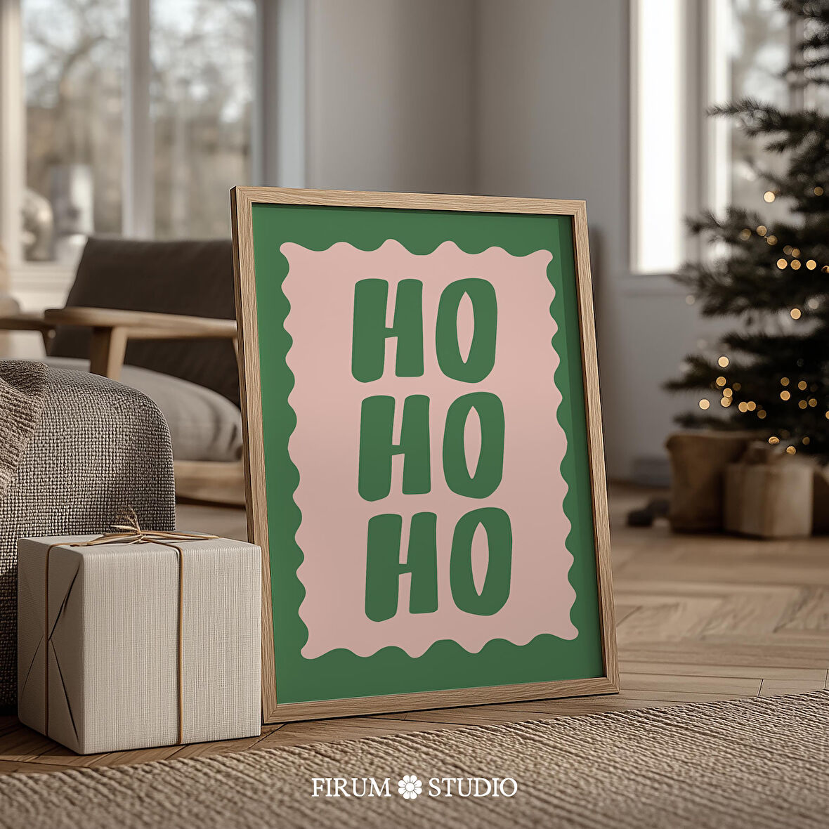 Ho Ho Ho Noel Duvar Sanatı