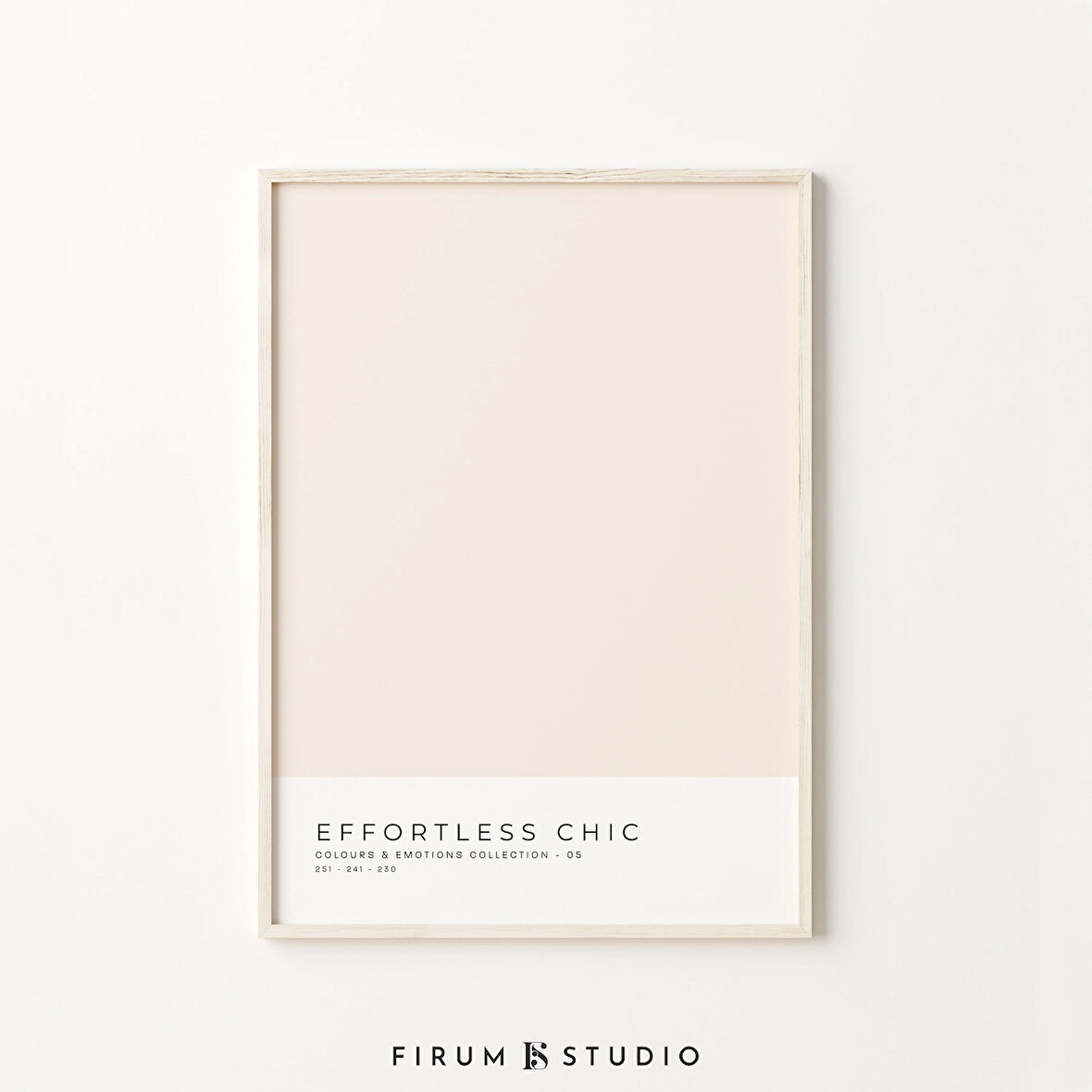 Renk Blok Sanatı, Açık Nötr Sanat, Bej Sanatı, Minimalist Poster