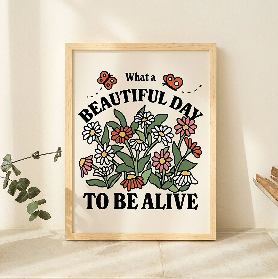 Retro Botanik Poster, Estetik Söz Baskısı, Çiçek Pazarı Duvar Dekoru, Kır Çiçekleri Posteri