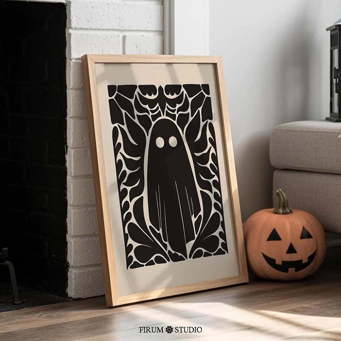 Kasvetli Cadılar Bayramı Hayalet Duvar Sanatı, Cadılar Bayramı Sanatı