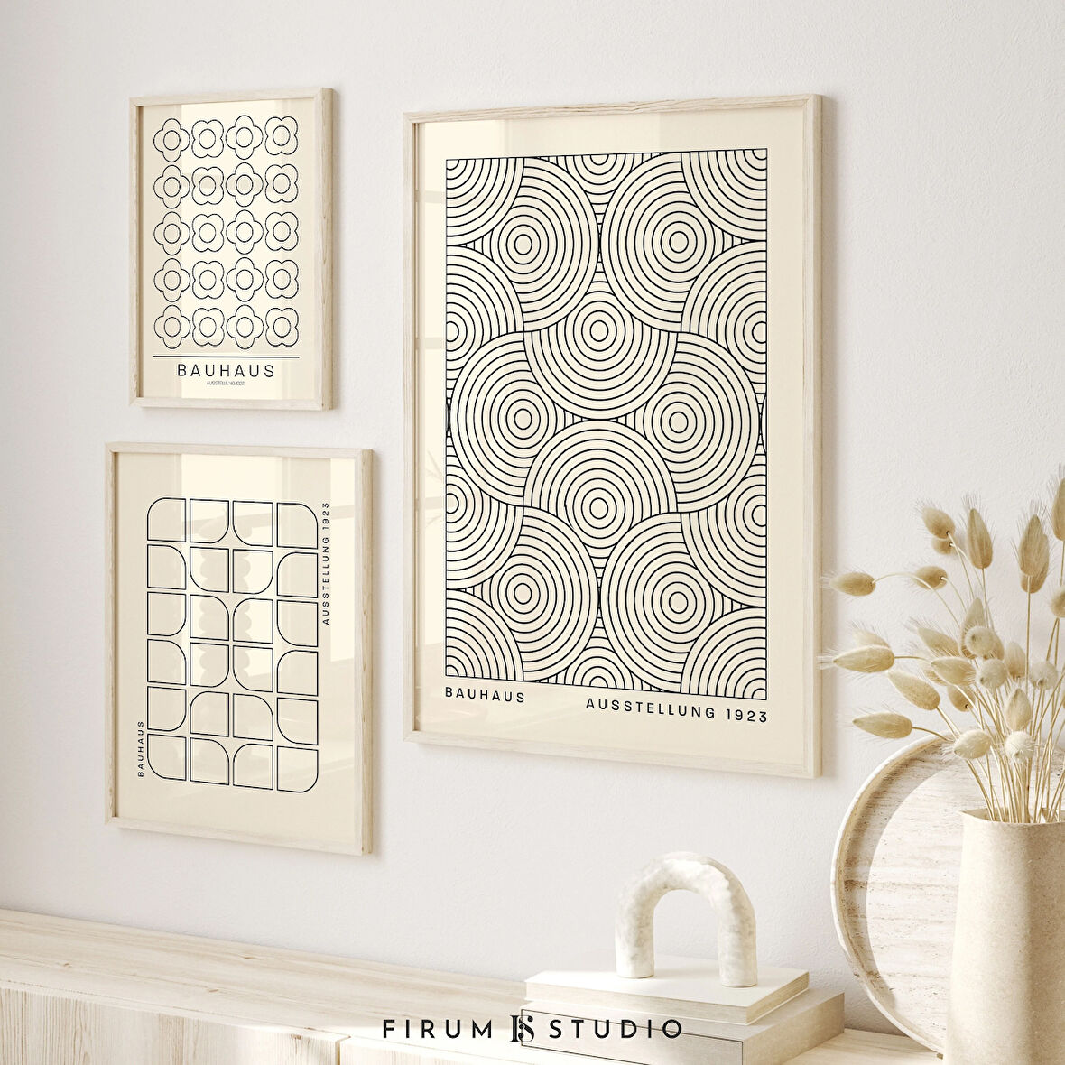 3'lü Nötr Soyut Sanat Seti, Modern Sanat