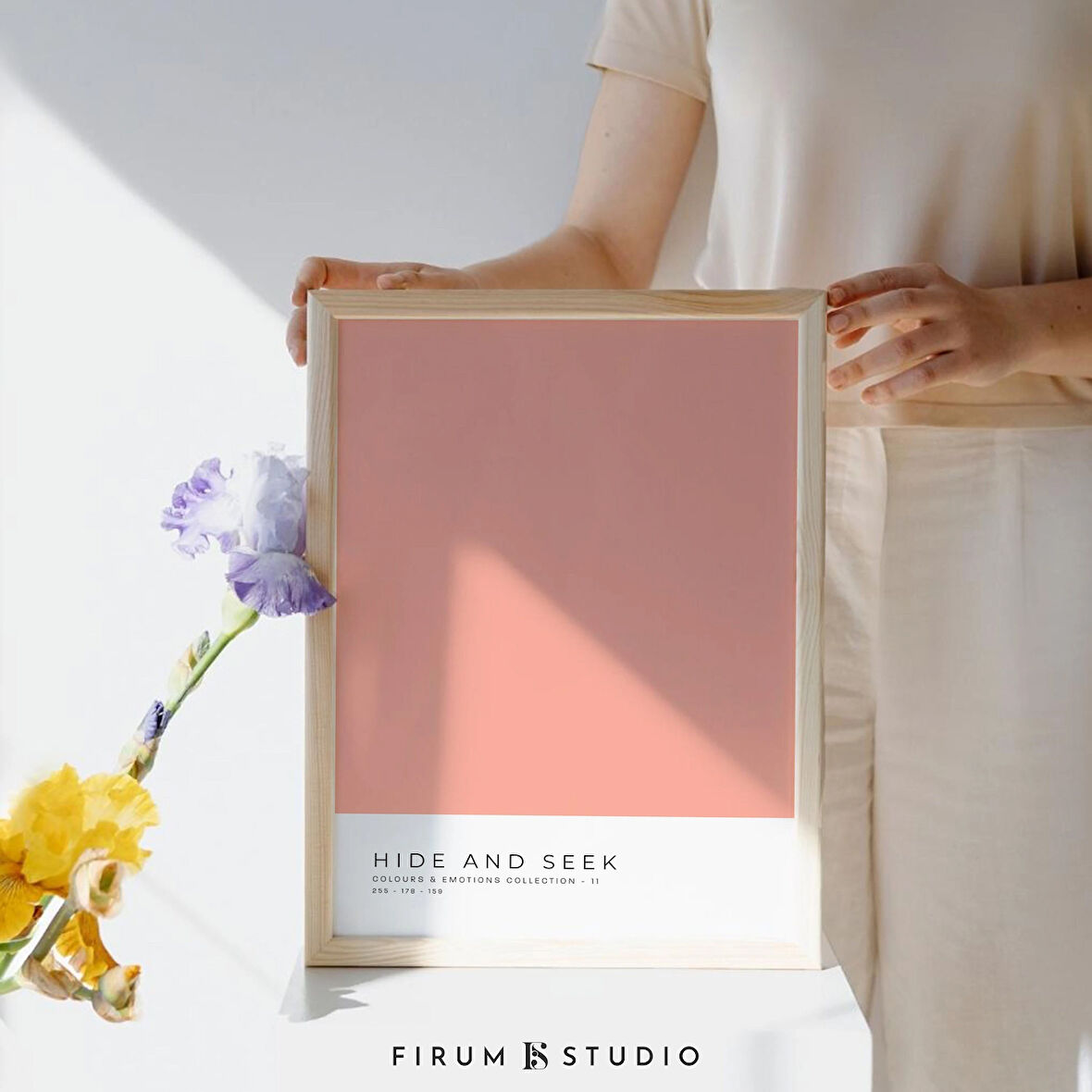 Renk Blok Sanatı, Pembe Duvar Sanatı, Pastel Kidcore, Modern Oda Dekoru, Yurt Odası Duvar Sanatı