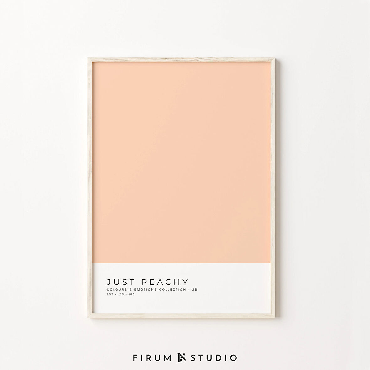 Renk Blok Sanatı, Pastel Şeftali, Danimarka Pastel Dekoru, Minimal