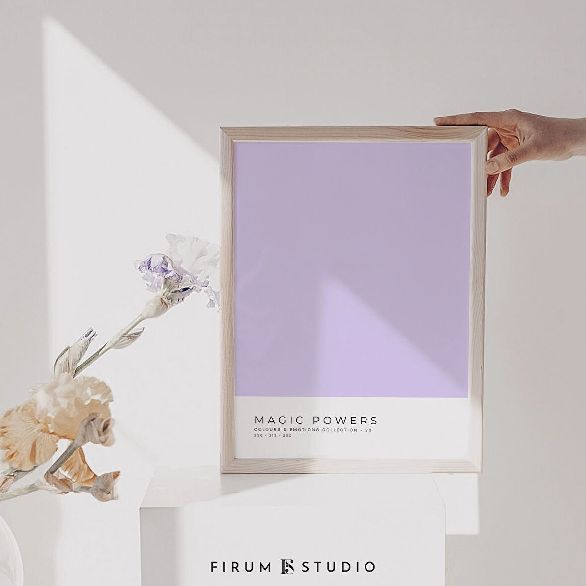 Pastel Mor Sanat, Renk Blok Sanatı, Danimarka Pastel Dekoru, Leylak Duvar Sanatı, Yurt Odası Duvar Dekoru