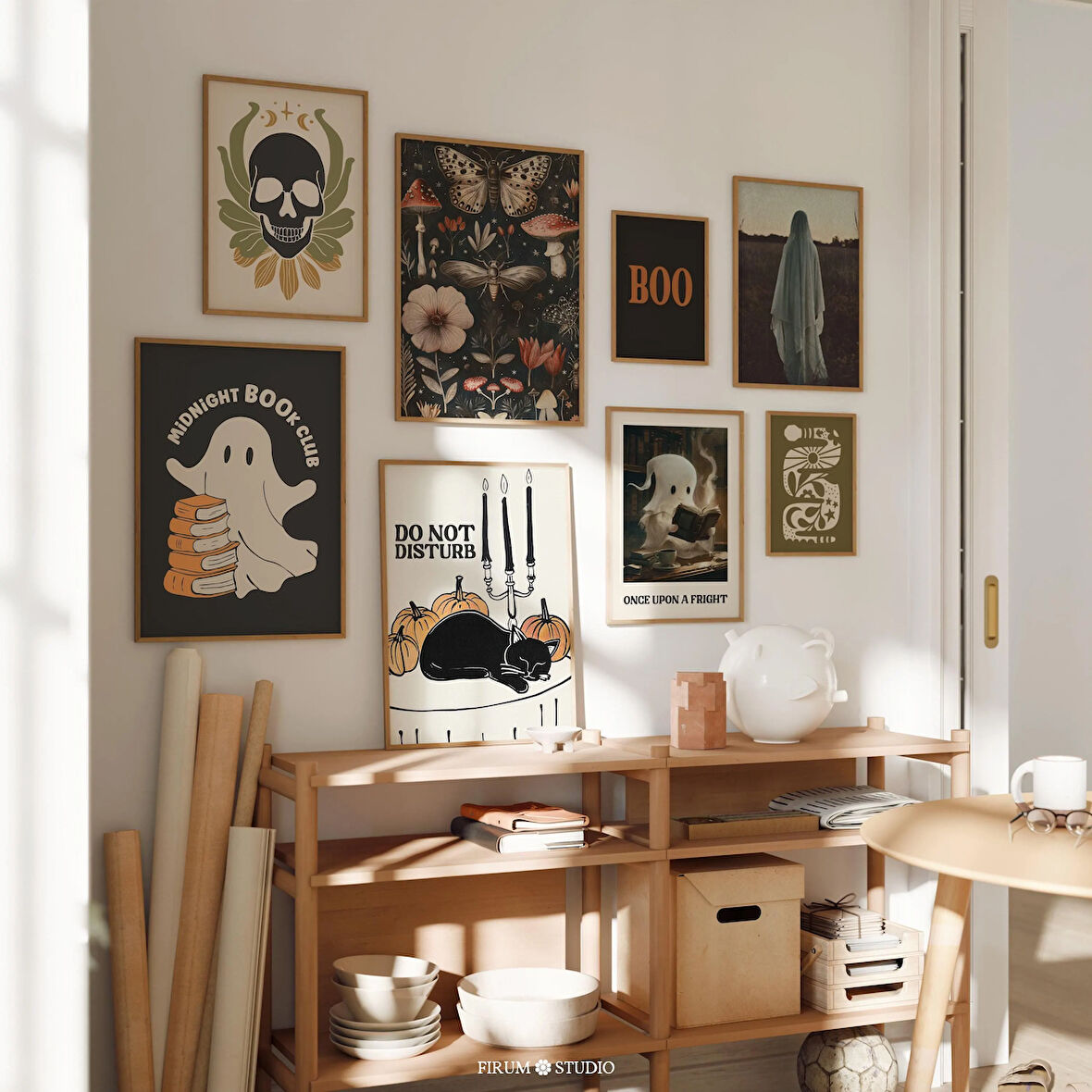 Kasvetli Eklektik Cadılar Bayramı 8'li Set Sanat