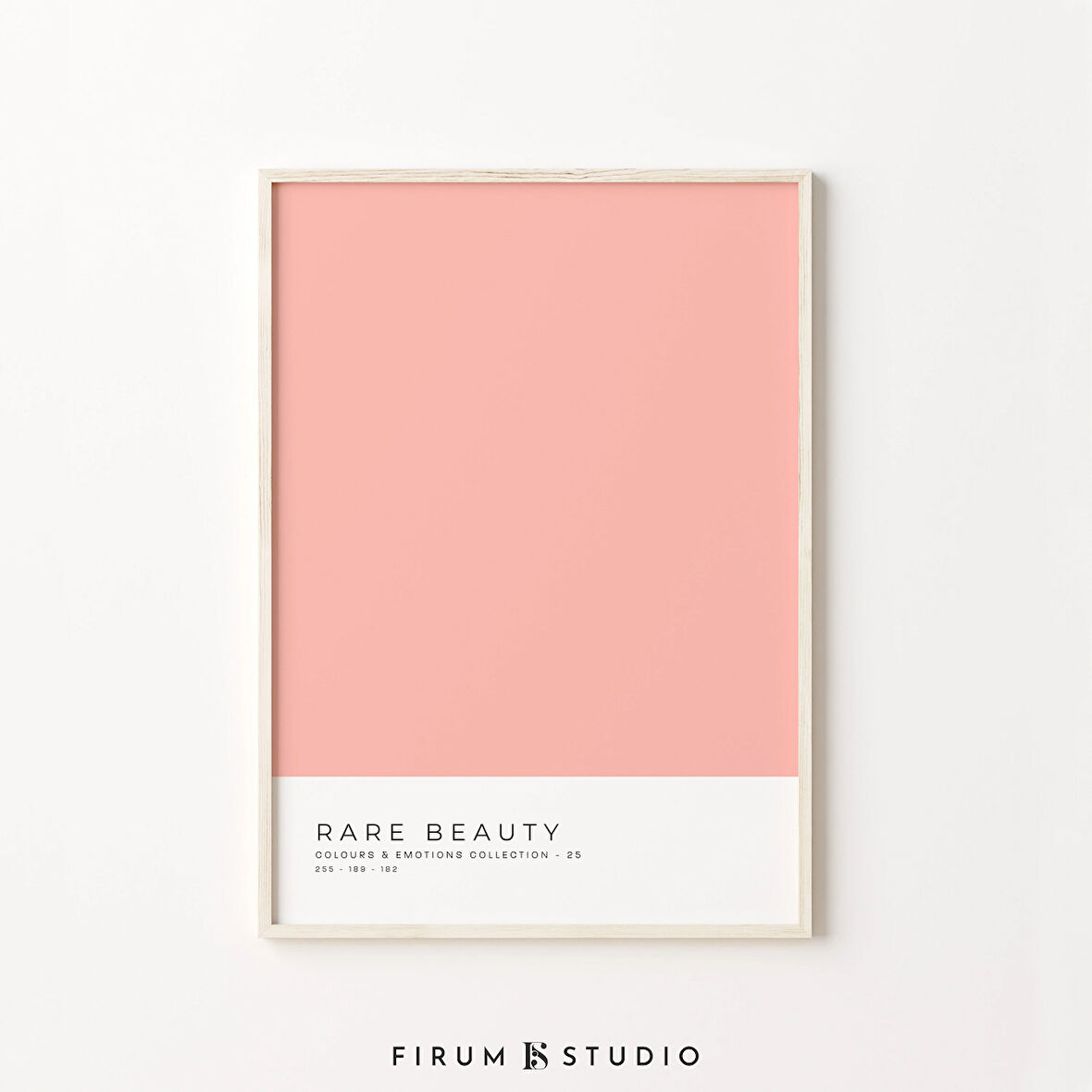 Renk Blok Sanatı, Parlak Renkli Sanat, Danimarka Pastel Dekoru, Duvar Sanatı, Pastel Pembe Duvar Sanatı