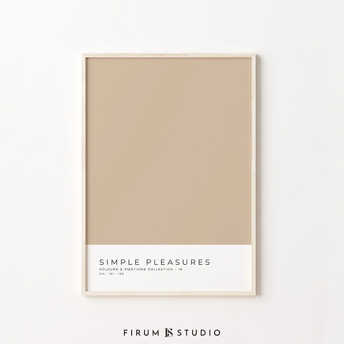 Renk Blok Sanatı, Toprak Tonlarında Duvar Dekoru, Sıcak Estetik, Açık Nötr Sanat