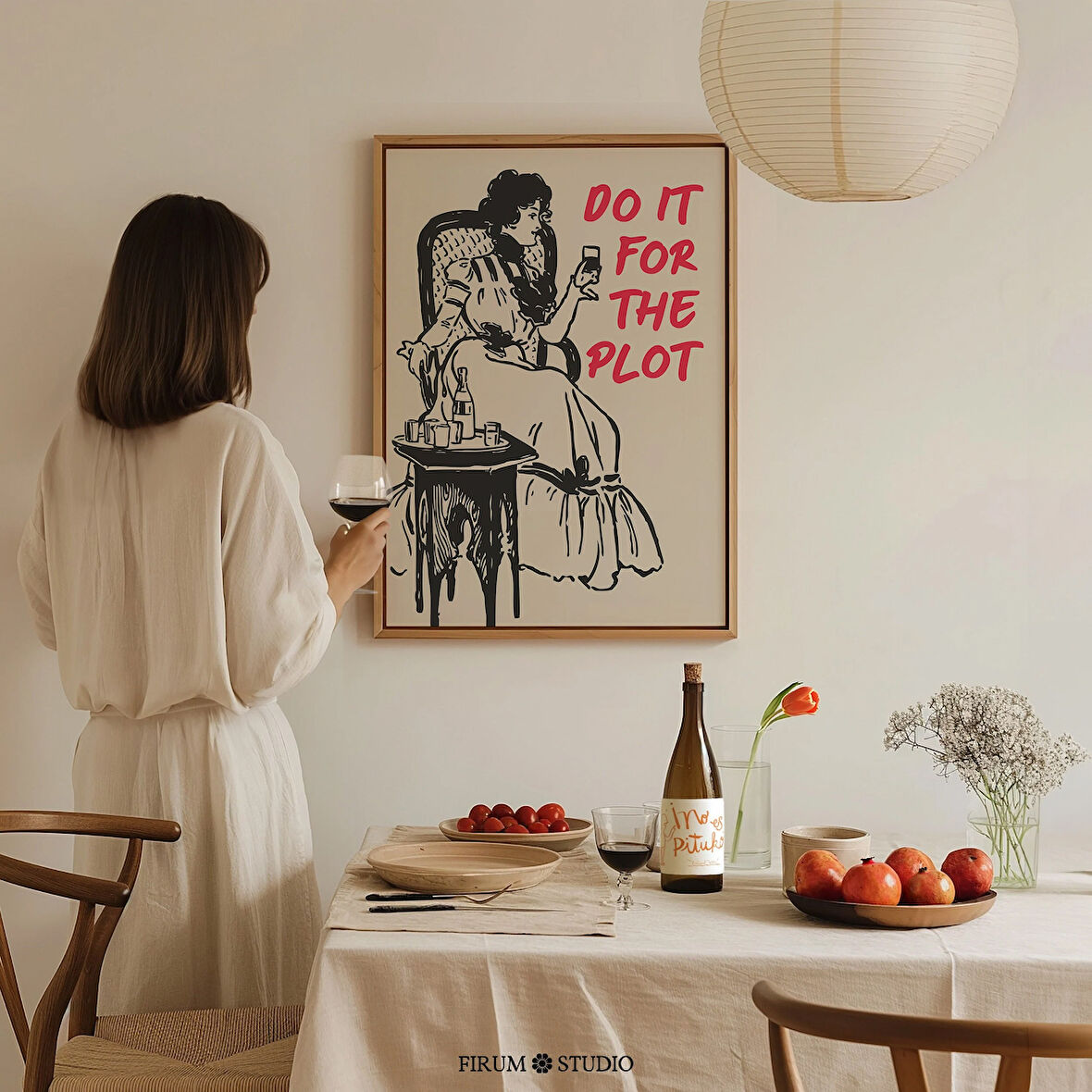 Do It For The Plot Yurt Odası Duvar Dekoru, Trend Yurt Odası Duvar Sanatı