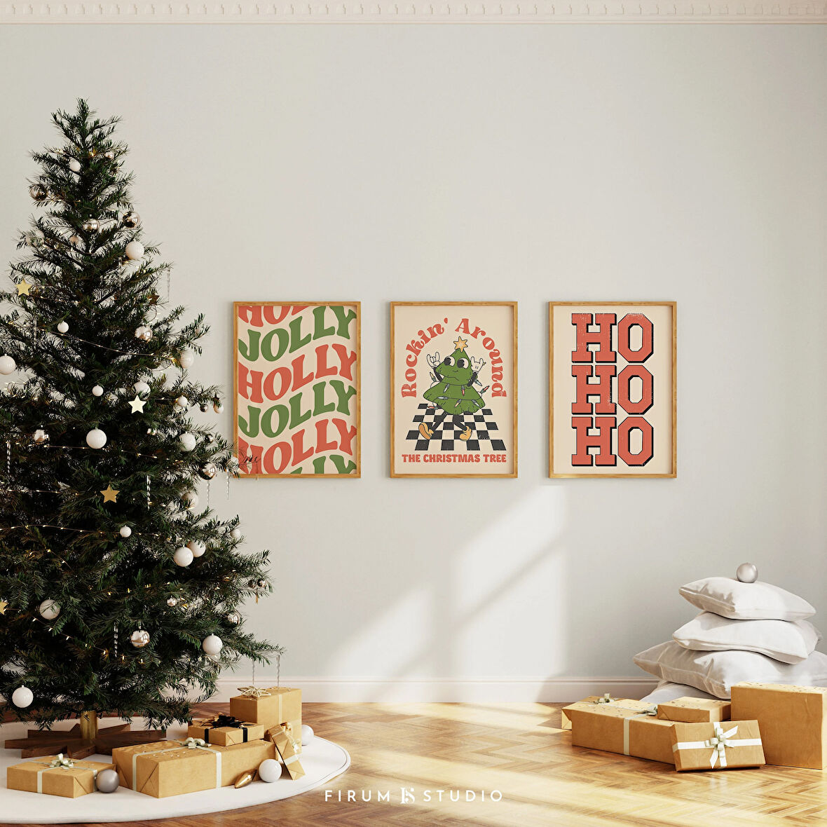 Retro Noel 3'lü Set