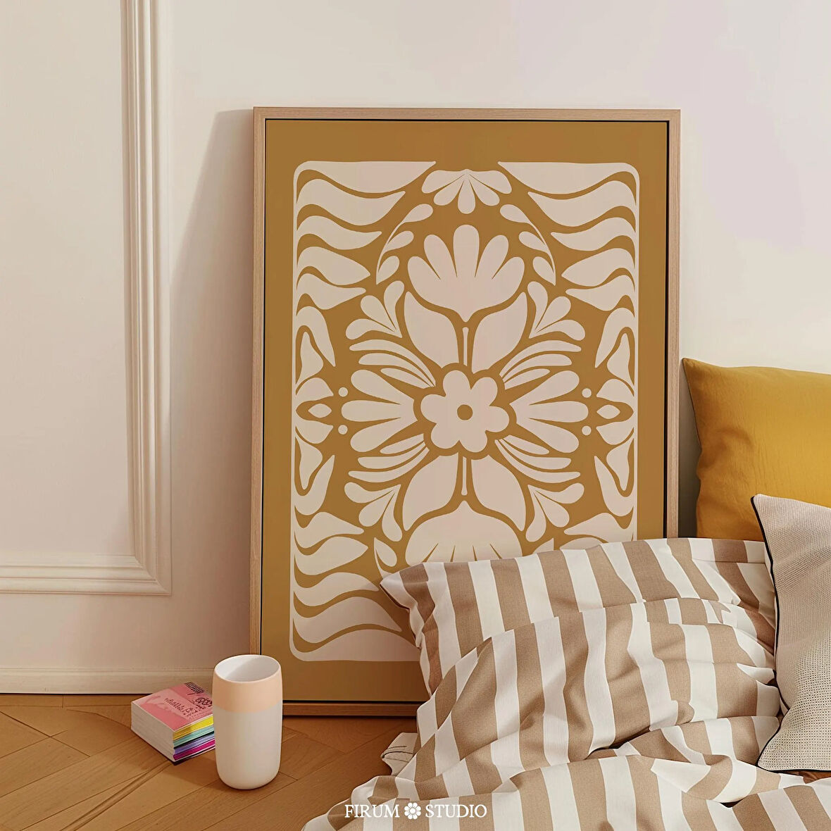 Boho Botanik Sanatı, Sanat, Hardal Sarısı Dekor